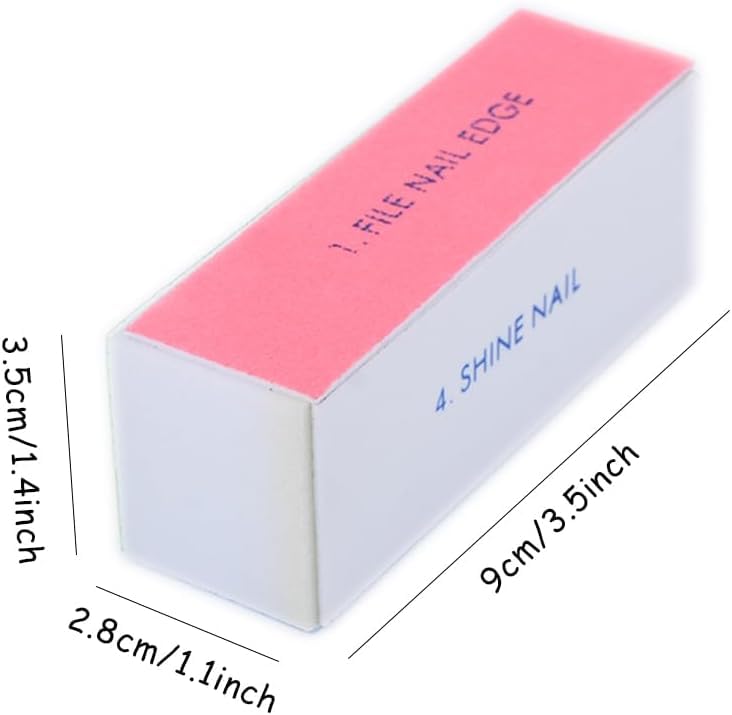 WEILUSI 4-Way Nail Buffer Block Kit – 6 Pack Nail Files & Buffers