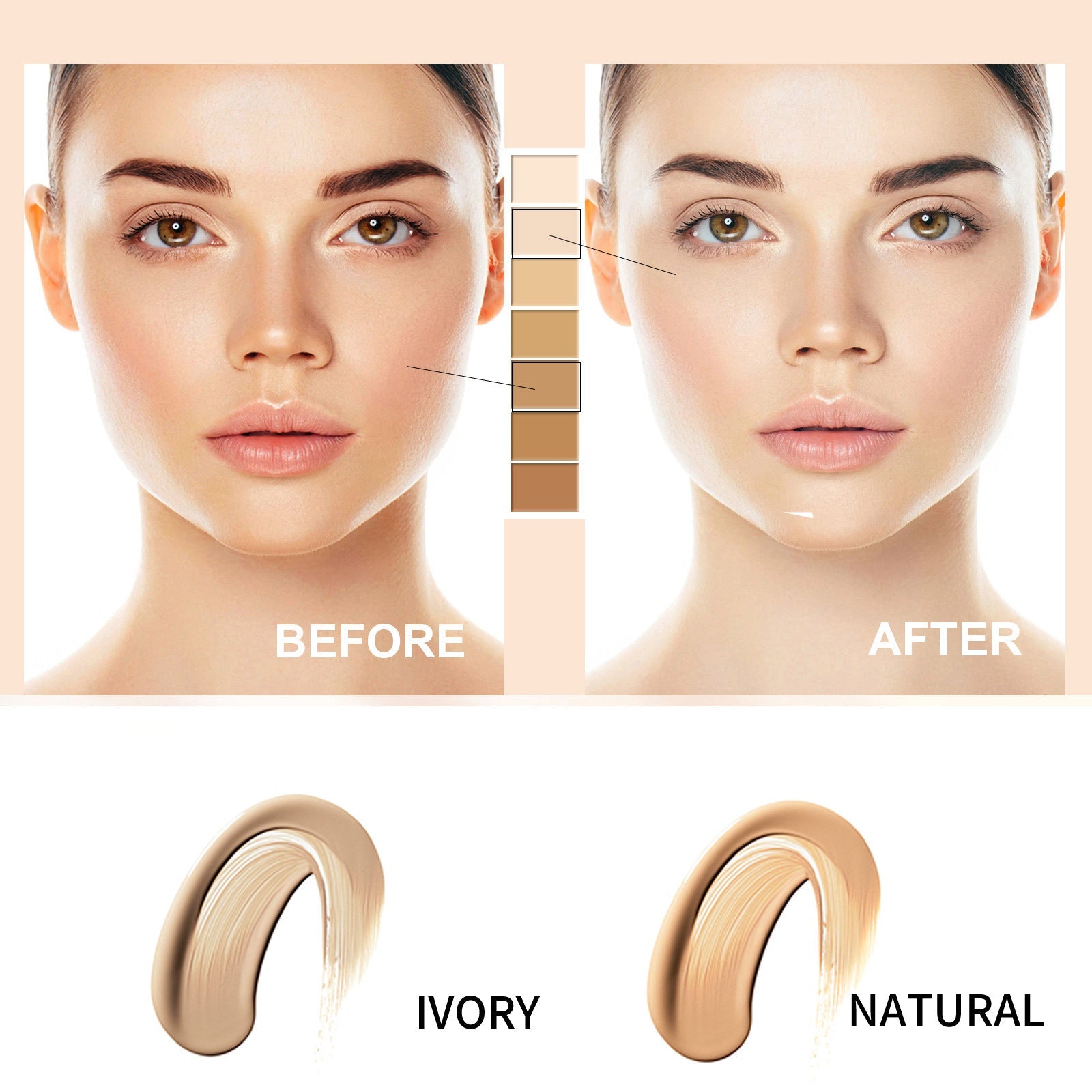 Weispo Skin Tone Adjusting CC Cream SPF 50 – 2022 New Cosmetics (Natural Color & Ivory)