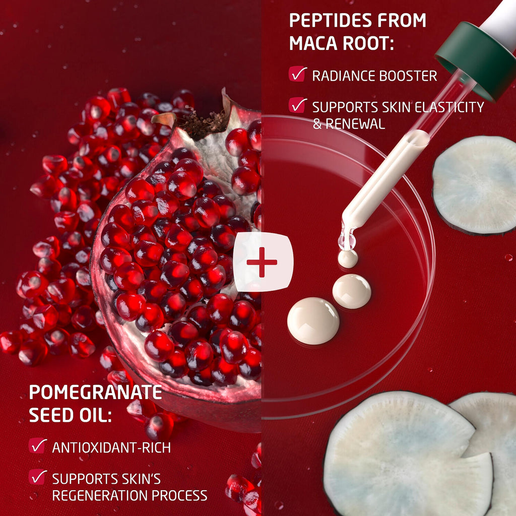 Weleda Face Care Plumping Day Cream – Pomegranate & Maca Root Peptides, 1.3 oz
