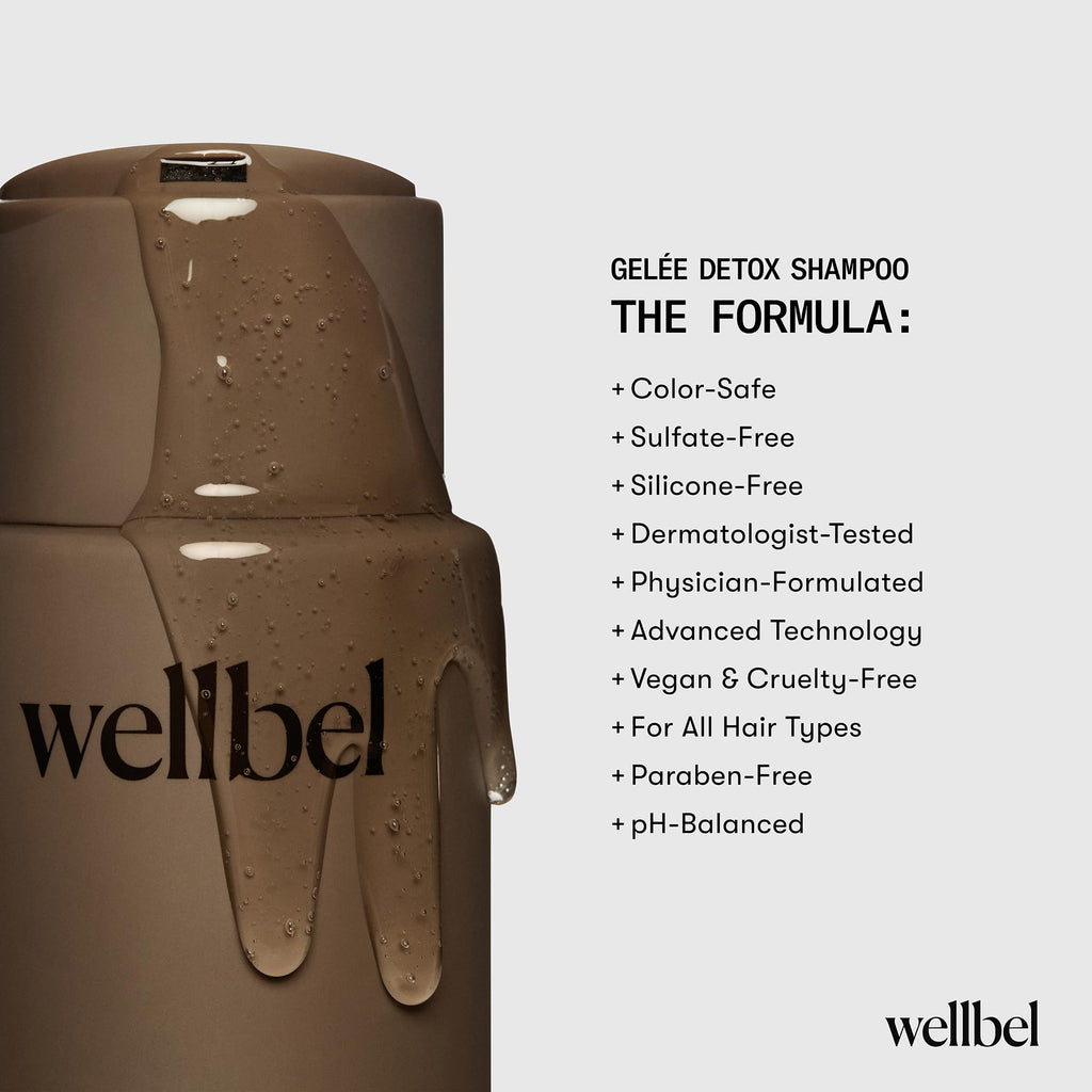 WELLBEL Gelée Detox Shampoo – pH-Balanced Scalp Detox & Gentle Exfoliation