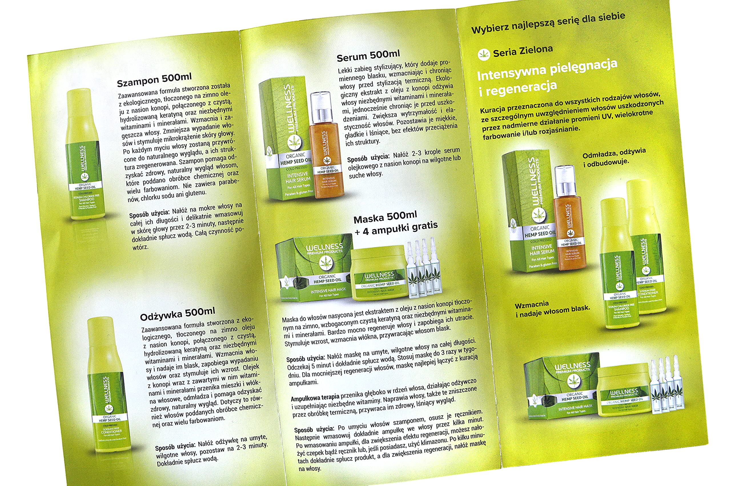 Wellness Premium Organic Hemp Shampoo – Beauty Made Easy, 500 ml | WPPS