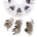 Wendy Lashes Volume 10D Brown Premade Fans 500pcs – 0.07mm, 9-16mm Mixed, C/D Curl