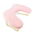 Wenxintek Hand Rest for Nails Tech – Soft Memory Foam U-Shaped Arm Rest (Pink) with Detachable Bracket