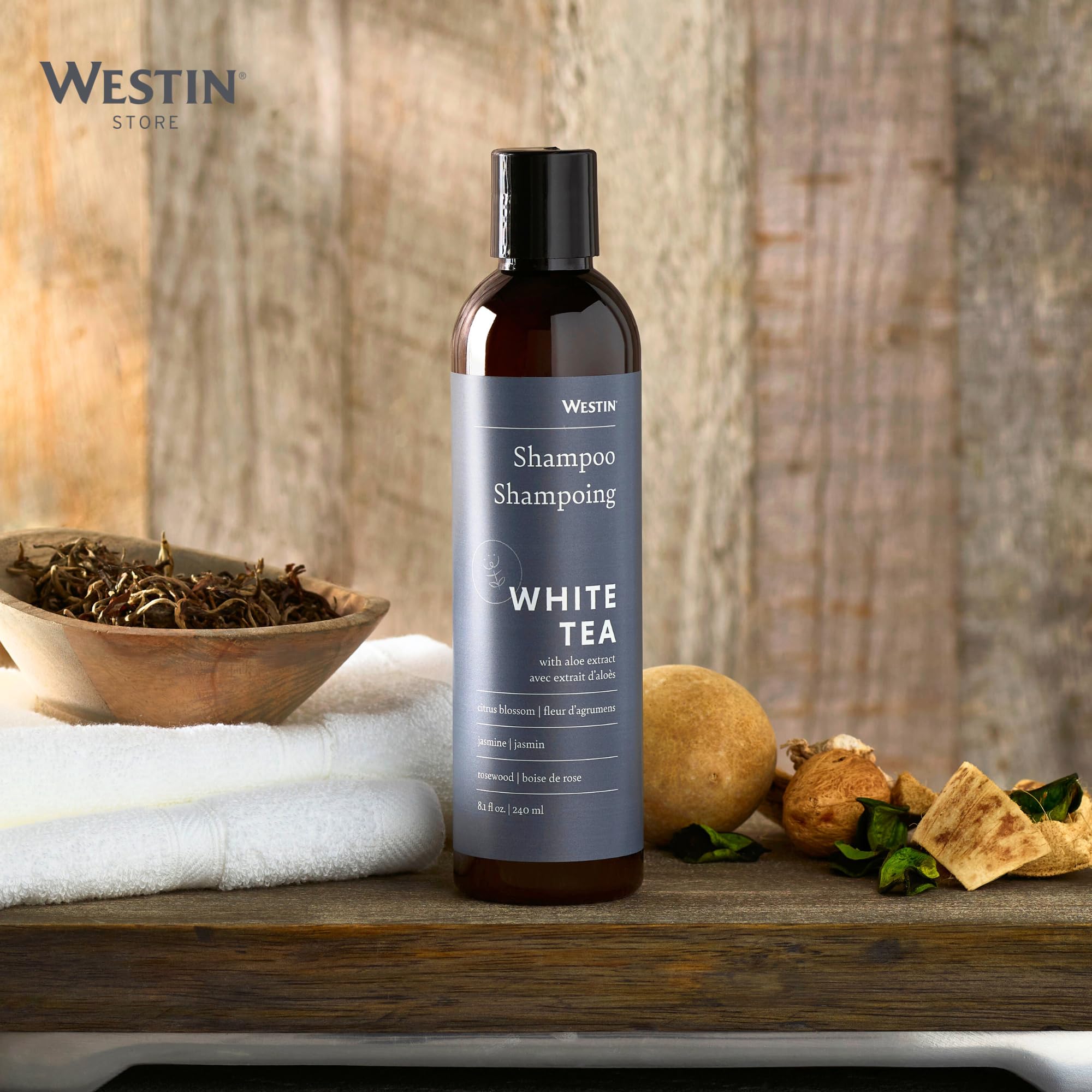 Westin White Tea Aloe Shampoo – Hydrating, Antioxidant Formula for All Hair Types | Signature White Tea Scent
