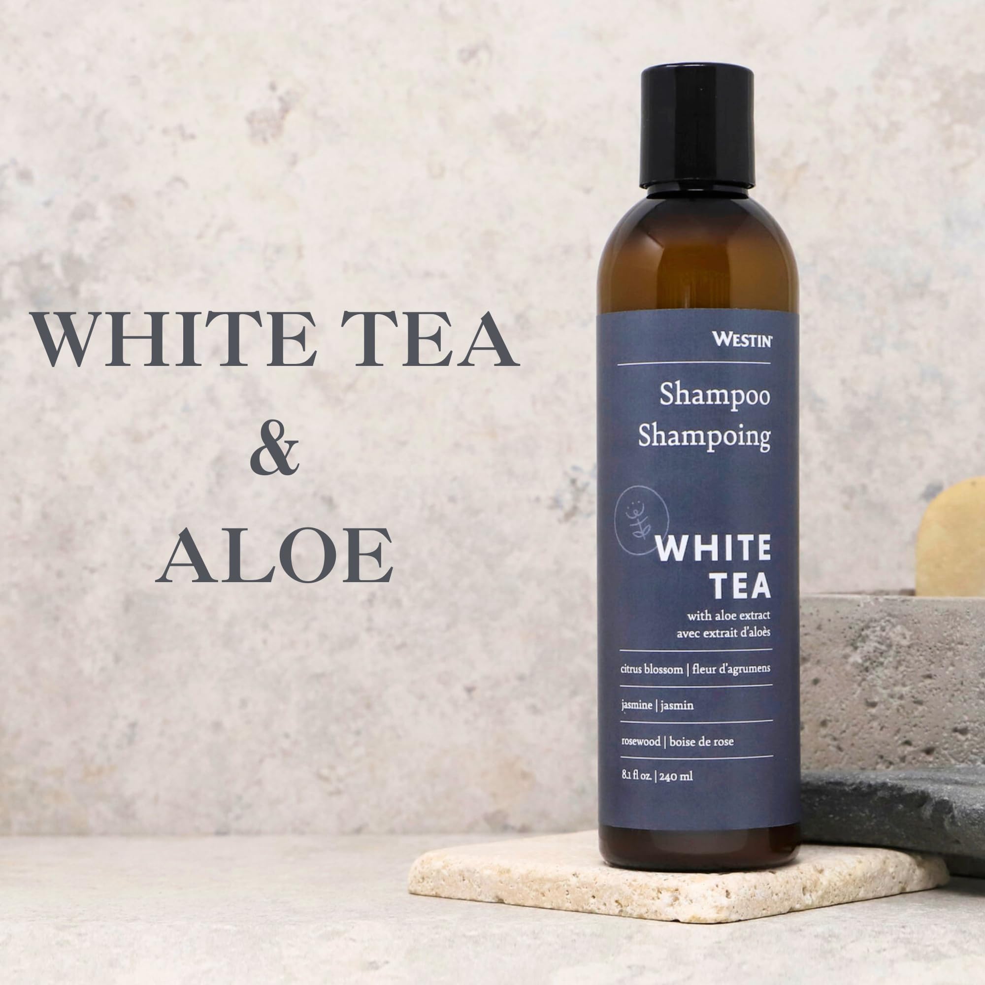 Westin White Tea Aloe Shampoo – Hydrating, Antioxidant Formula for All Hair Types | Signature White Tea Scent