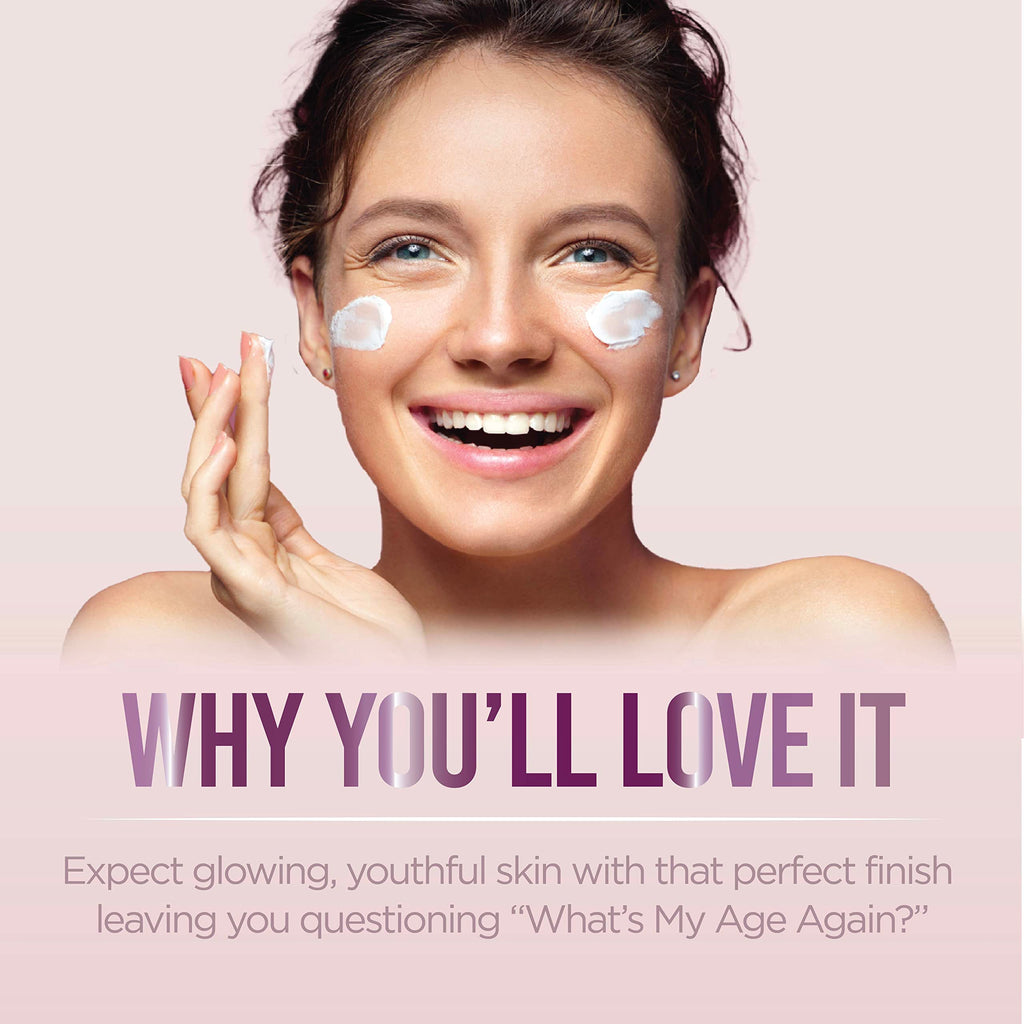 What’s My Age Again? SuperActive Facial Moisturizer – Daily Hydration with Hyaluronic Acid, Niacinamide & Peptides | Clean, Vegan, Fragrance Free