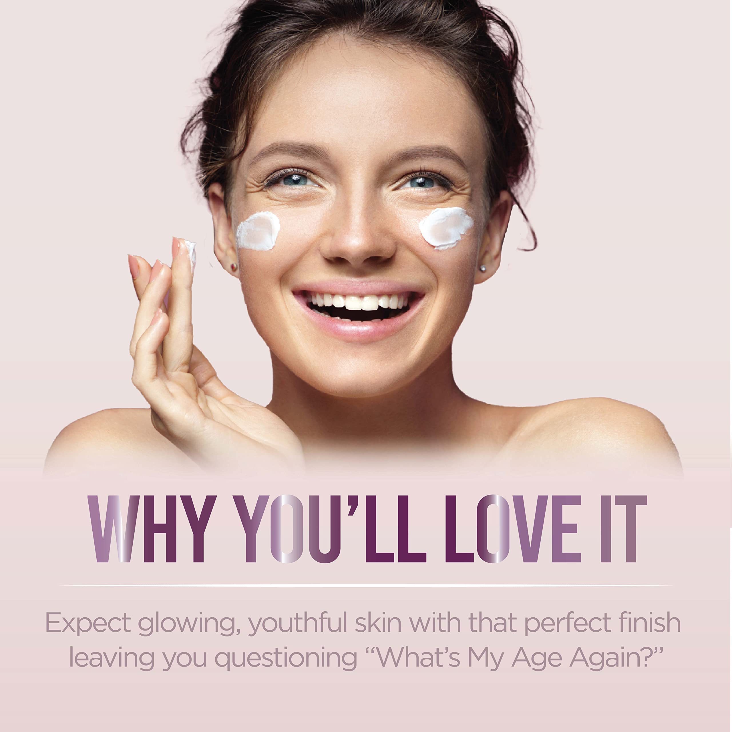 What’s My Age Again? SuperActive Facial Moisturizer – Daily Hydration with Hyaluronic Acid, Niacinamide & Peptides | Clean, Vegan, Fragrance Free
