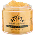 White Naturals 24K Gold Body Scrub – Exfoliating Sugar Scrub for Radiant Skin