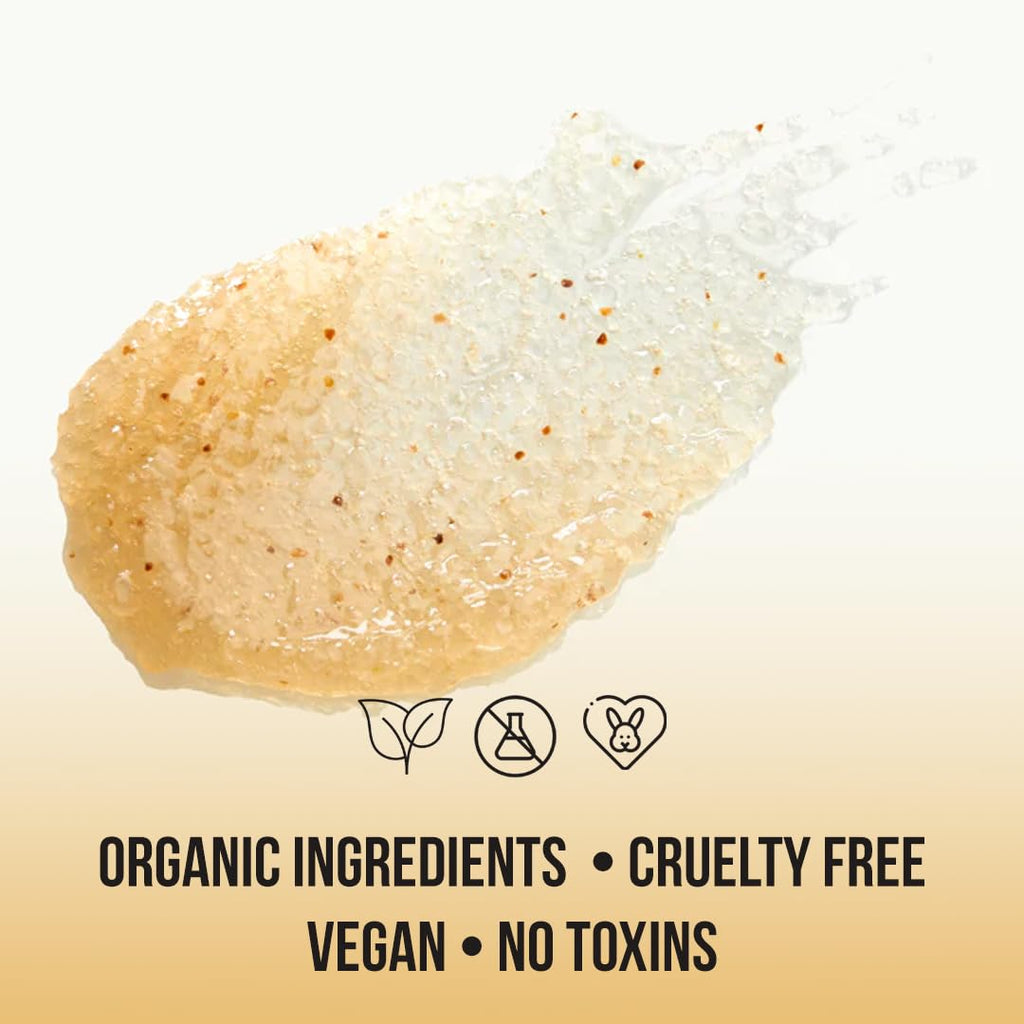 White Naturals 24K Gold Body Scrub – Exfoliating Sugar Scrub for Radiant Skin