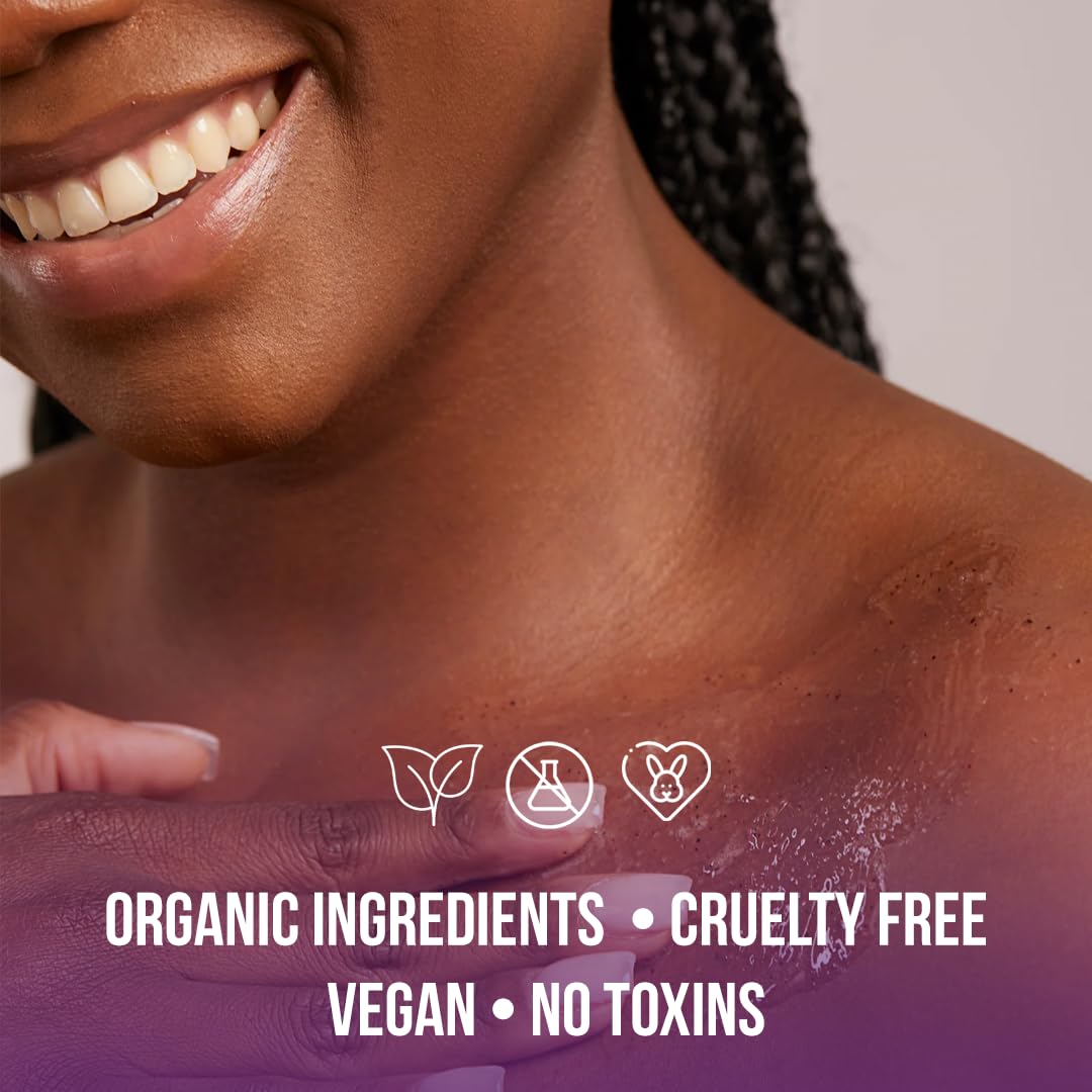 White Naturals Blueberry Body Scrub – Organic Exfoliant for Soft Skin