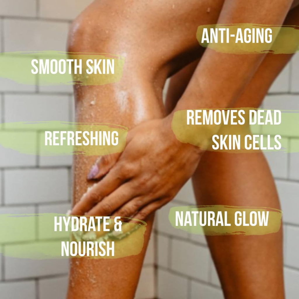White Naturals Organic Pink Watermelon Body Scrub – Gentle Exfoliation & Hydration