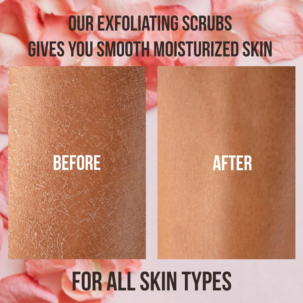 White Naturals Organic Rose & Sea Buckthorn Scrub | Exfoliating Face & Body Care