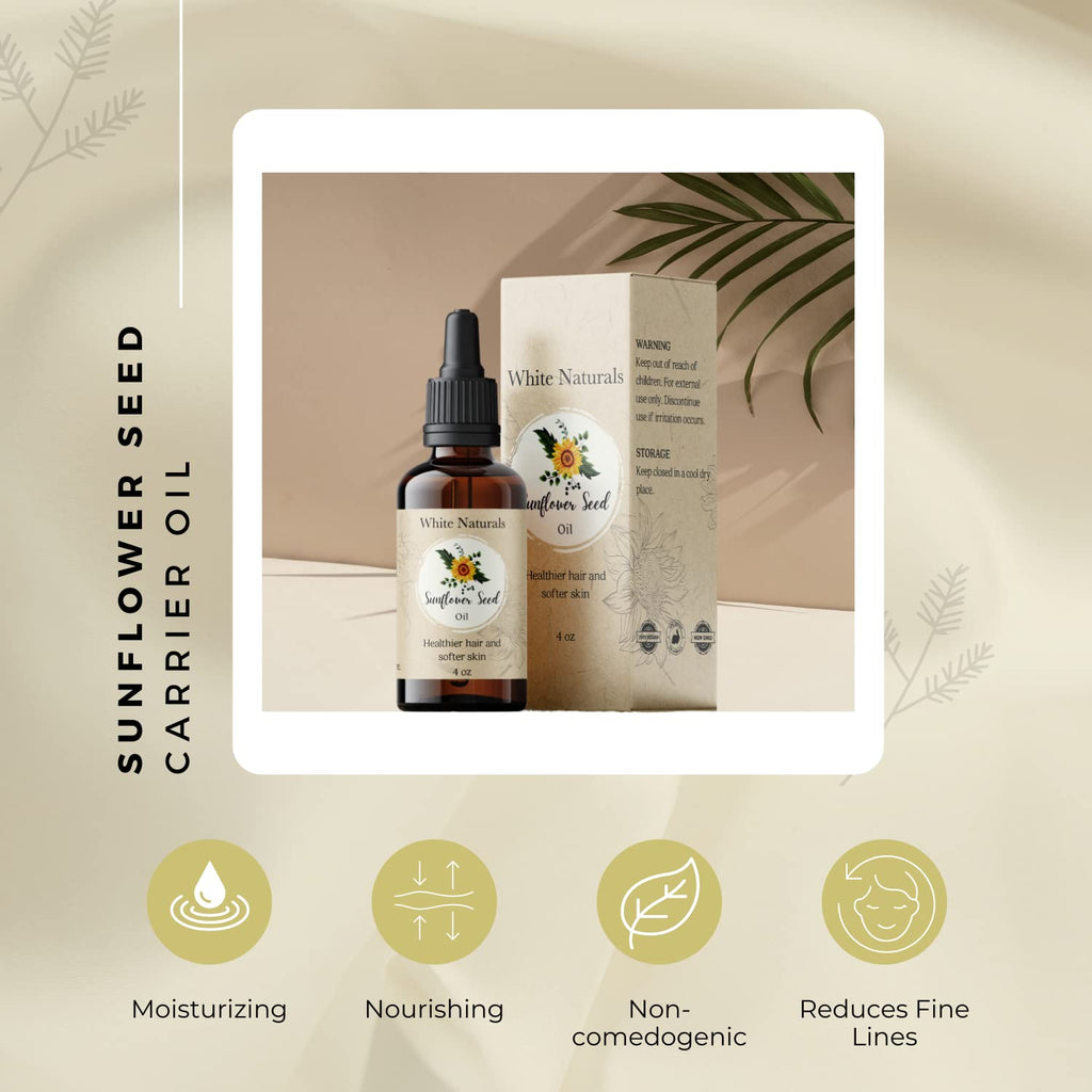 White Naturals Wheat Germ Carrier Oil – Cold-Pressed, Organic & 100% Pure
