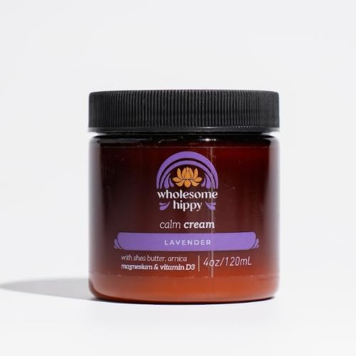Wholesome Hippy Calm Body Cream – Lavender, Magnesium, Arnica & Vitamin D3 | 4oz