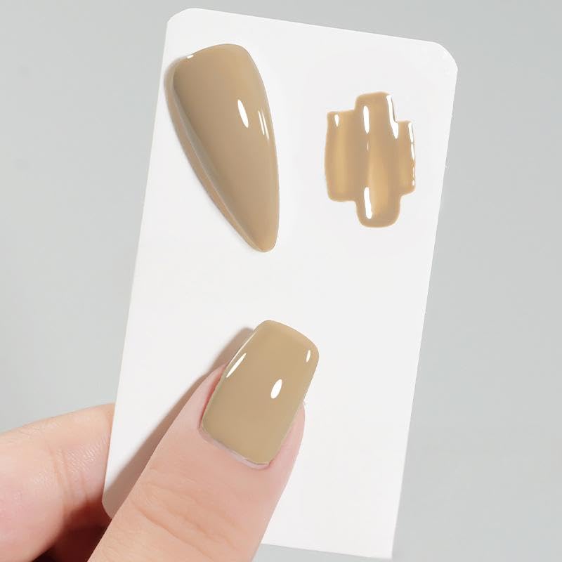 WHsHeria Gel Nail Polish Set – 6 Colors 15ML | Coffee Brown to Nude Pink | UV/LED Soak Off