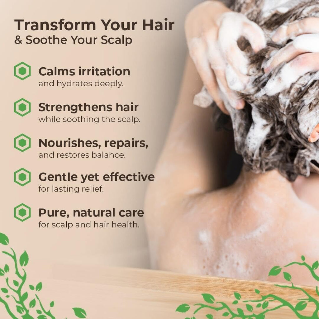 Wild Naturals Eczema & Psoriasis Shampoo – Hypoallergenic, Fragrance-Free Scalp Relief | pH 5.5