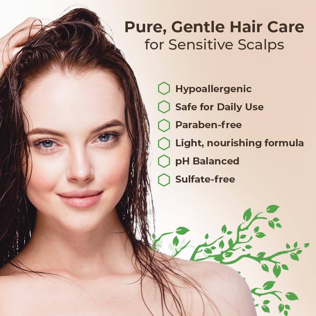 Wild Naturals Anti-Dandruff & Seborrheic Dermatitis Shampoo + Conditioner Set for Itchy Scalp