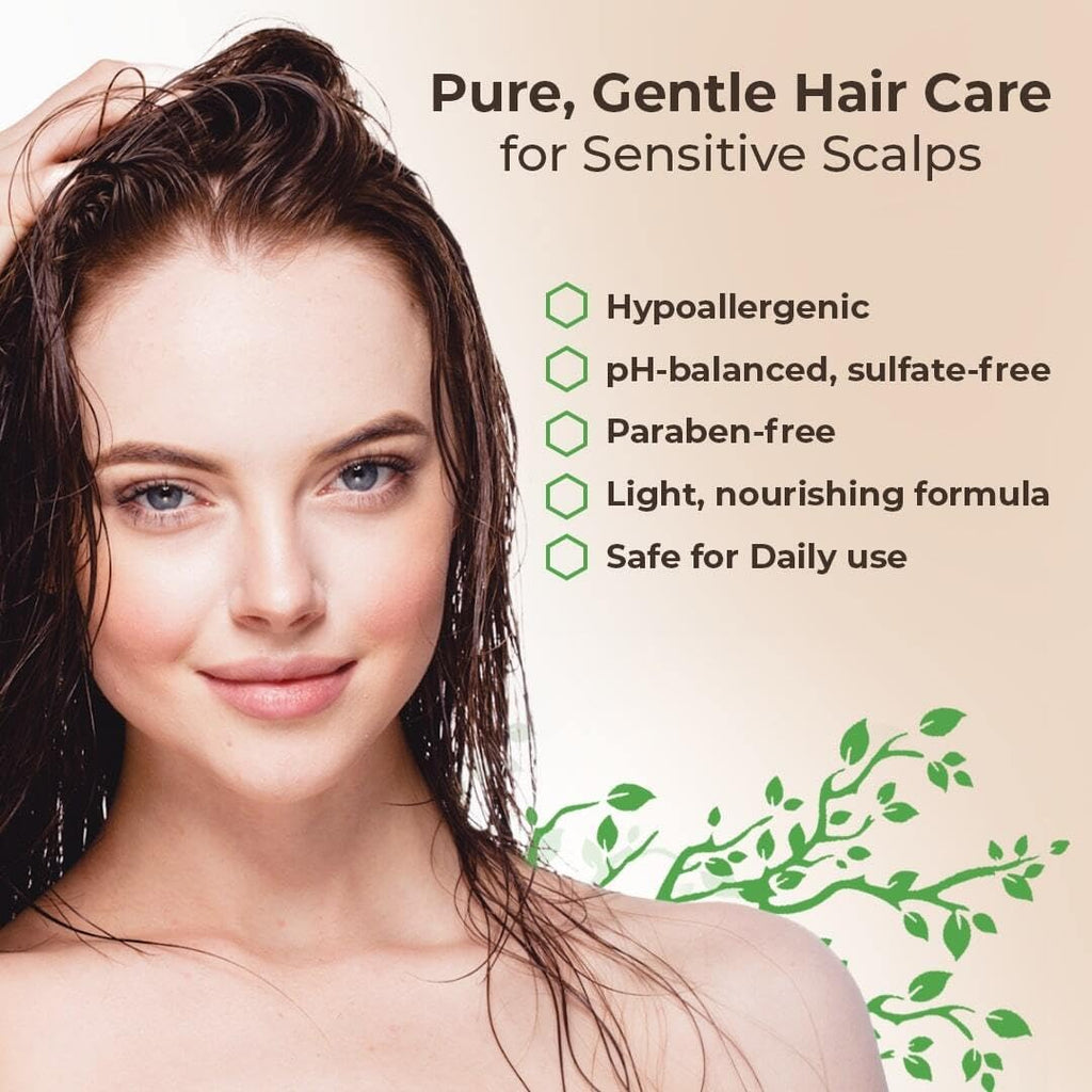 Wild Naturals Eczema & Psoriasis Shampoo – Hypoallergenic, Fragrance-Free Scalp Relief | pH 5.5