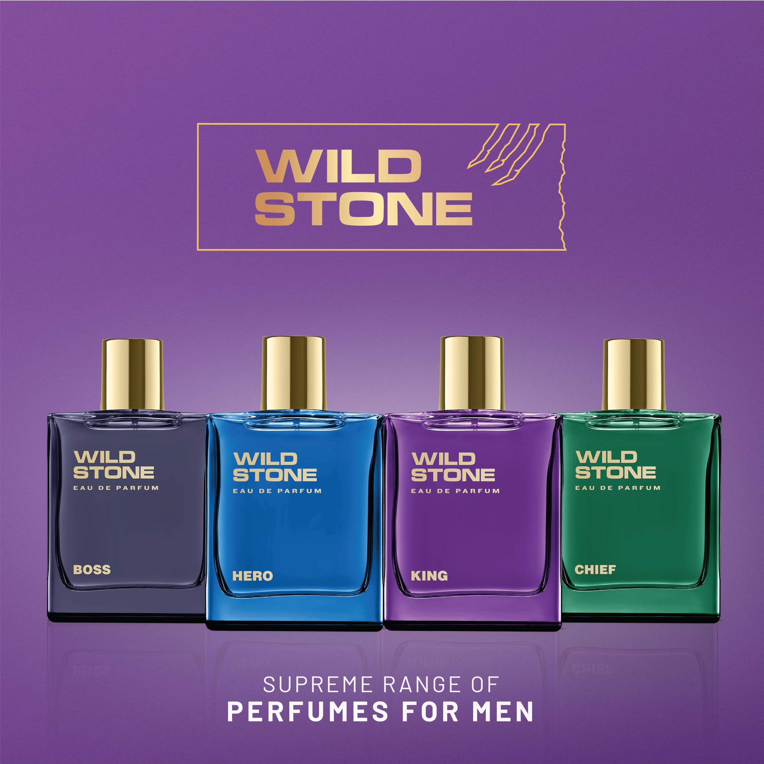 Wild Stone King Eau de Parfum for Men | Luxury 100 ml | Long-Lasting, Vegan & Clean