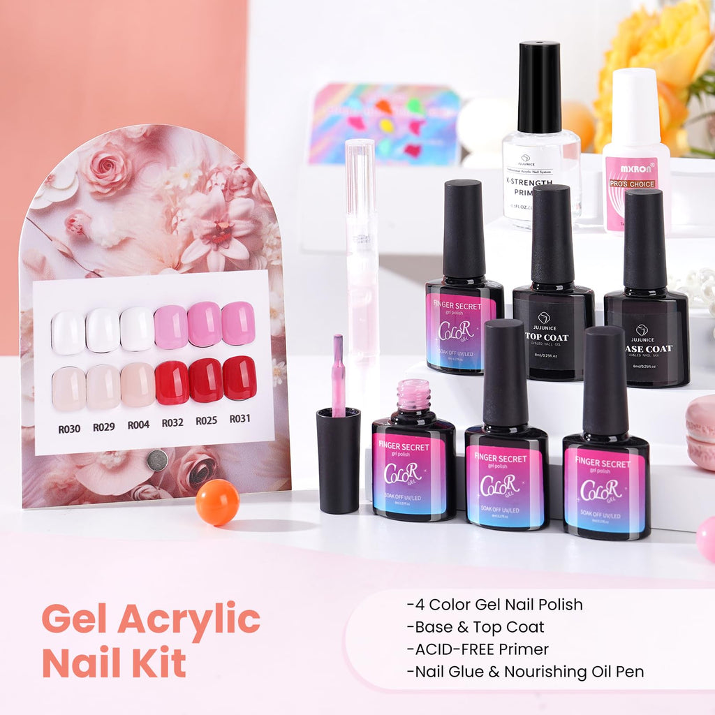 Wilfniee Nail Kit for Beginners — All-in-One Acrylic & Gel Starter Set