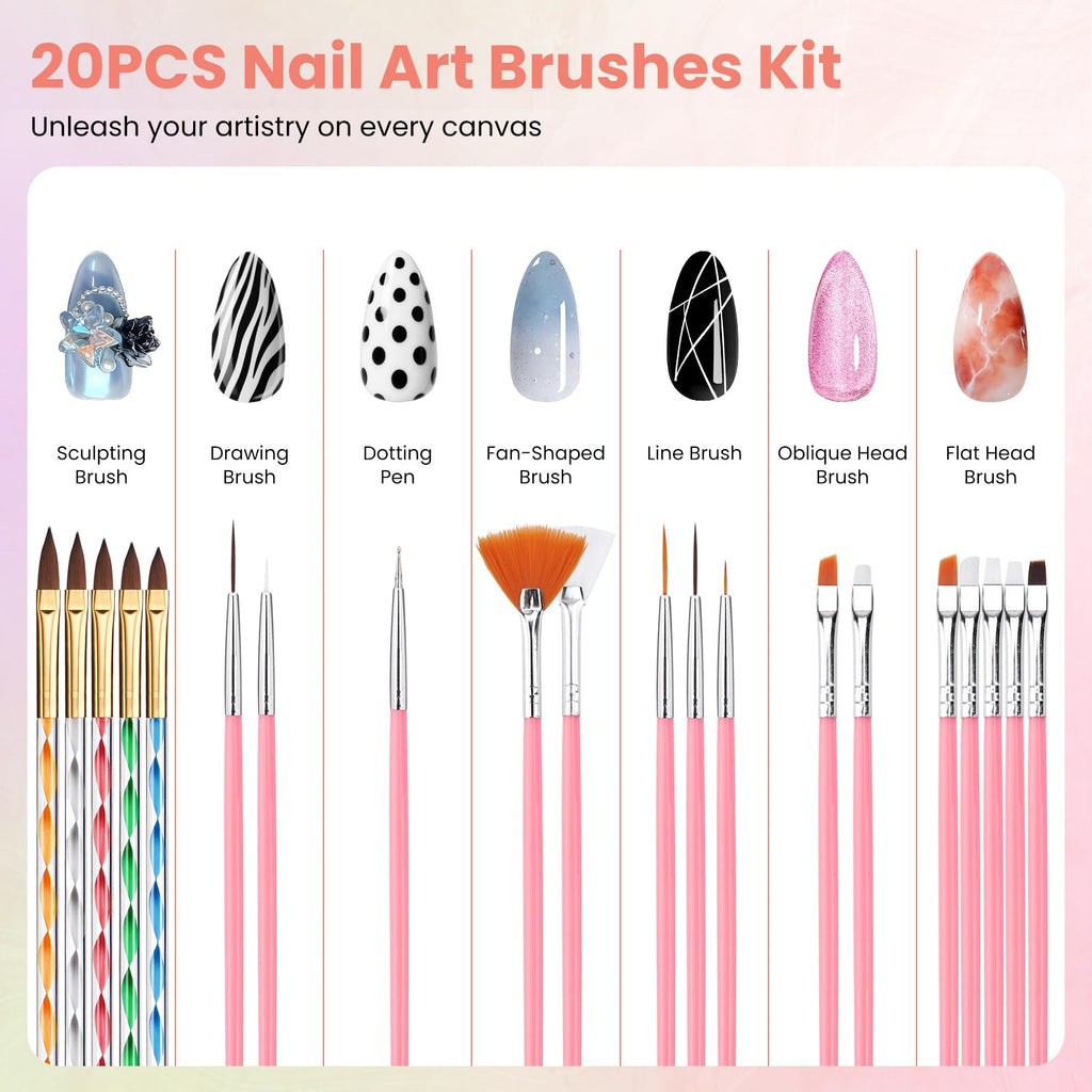 Wilfniee Nail Kit for Beginners — All-in-One Acrylic & Gel Starter Set