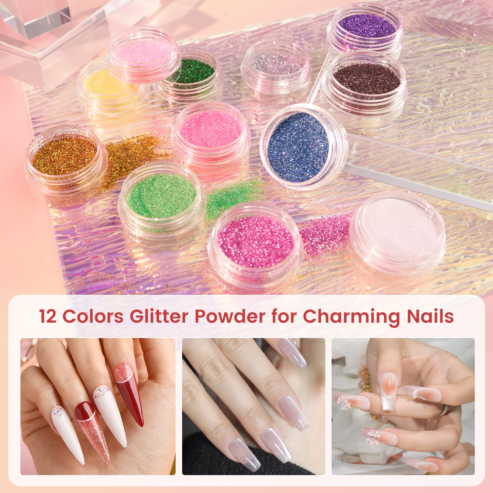 Wilfniee Practice Hand for Acrylic Nails Kit — Flexible Nail Mannequin for Beginners