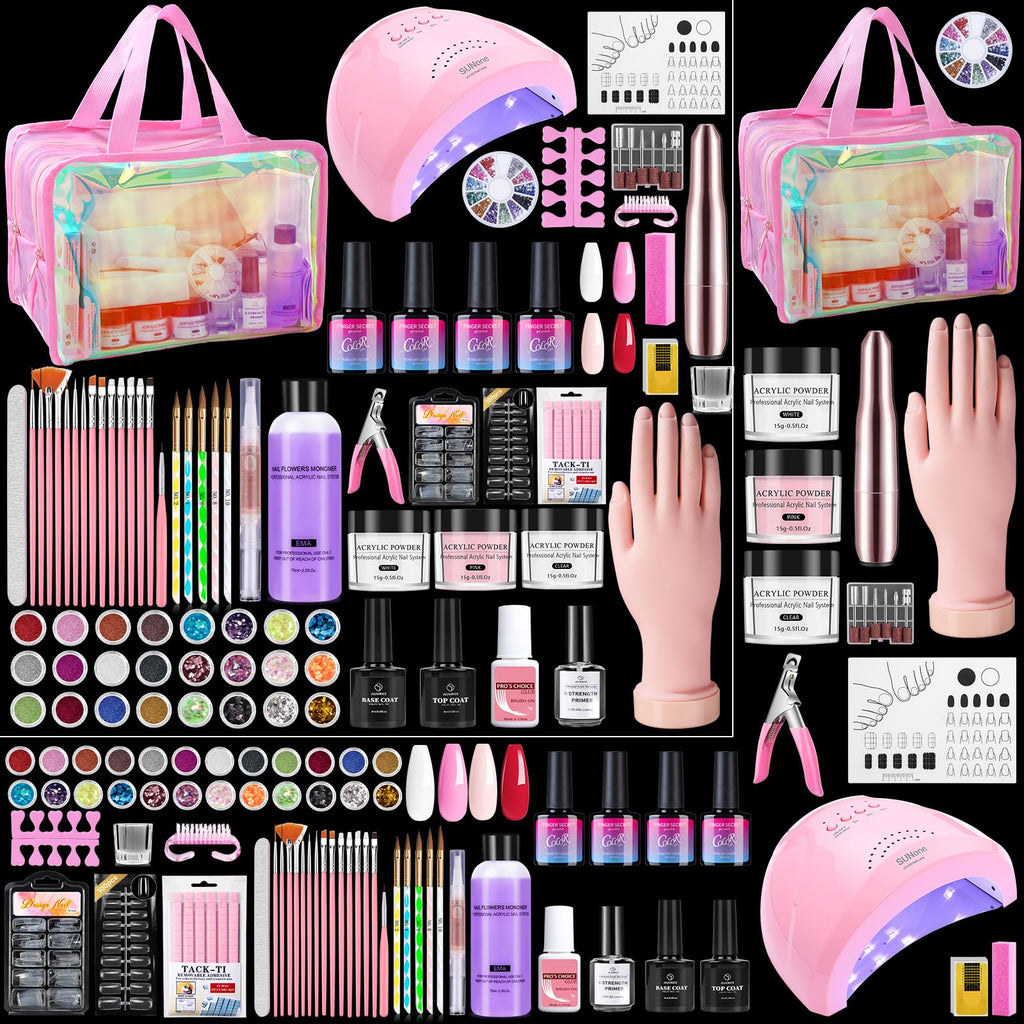 Wilfniee Nail Kit for Beginners — All-in-One Acrylic & Gel Starter Set