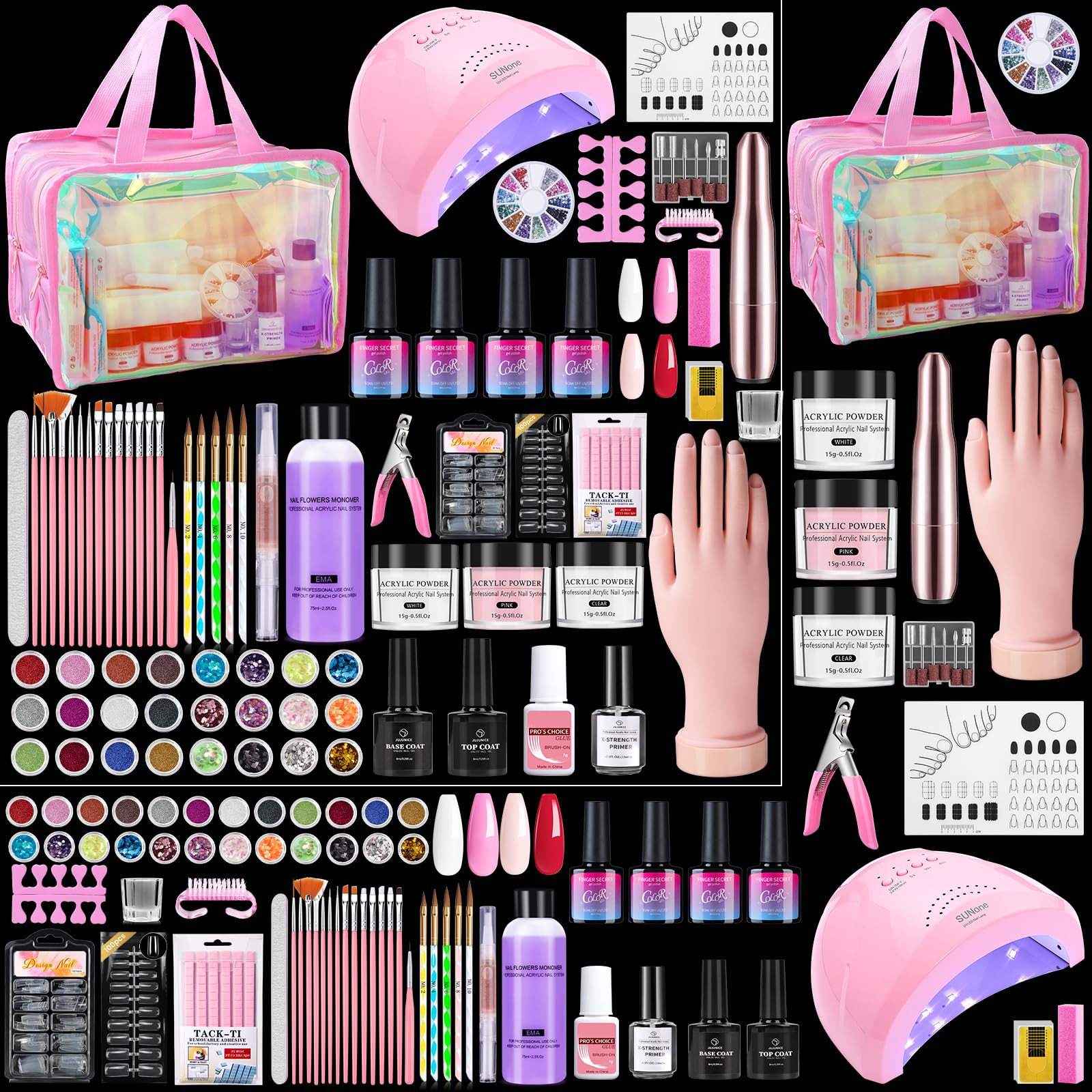 Wilfniee Nail Kit for Beginners — All-in-One Acrylic & Gel Starter Set