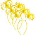 WILLBOND 3-Piece Yellow Faux Feather Ponytail Headband – Halloween Costume Accessory