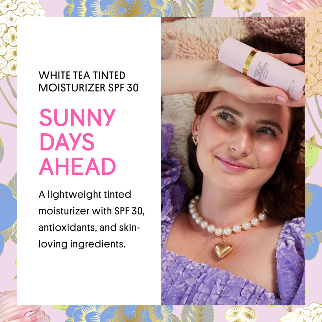 Winky Lux White Tea Tinted Moisturizer SPF 30 (Medium) – Buildable Coverage & Lightweight Face Sunscreen