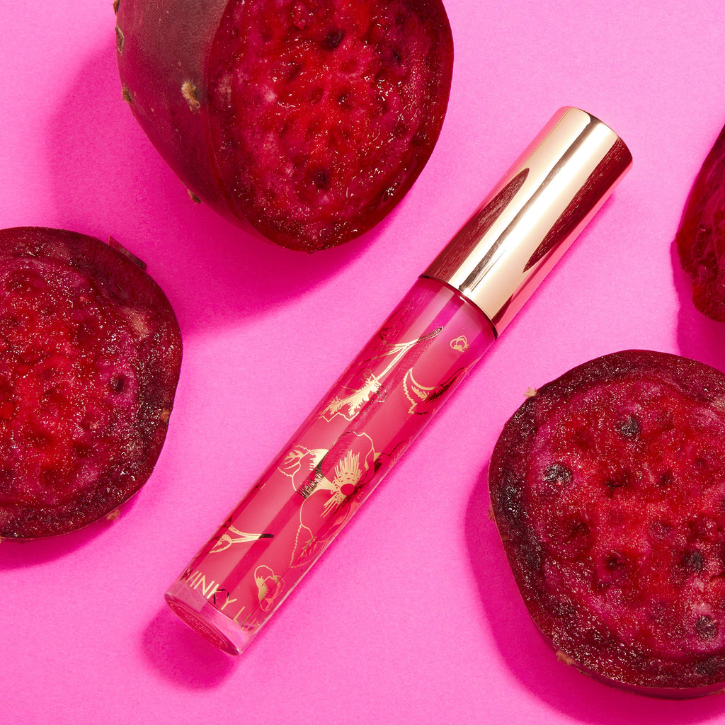 Winky Lux Prickly Pear Fruity Gloss – pH Lip Stain, Non-Sticky Hydrating Lip Gloss, Vanilla Scent