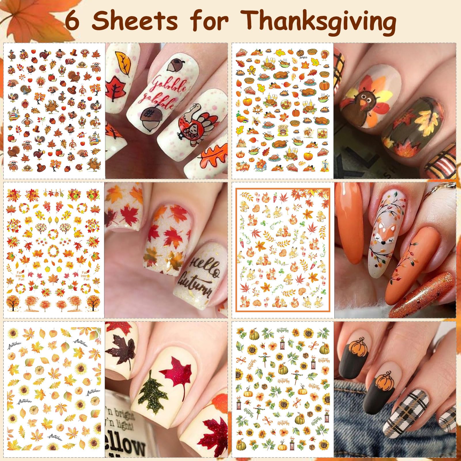 Winthrop 30 Sheets 7 Holiday Nail Art Stickers – Year‑Round DIY Nail Decals