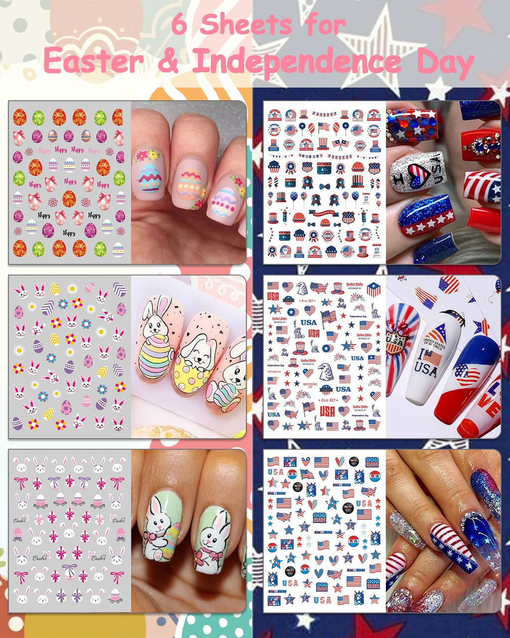 Winthrop 30 Sheets 7 Holiday Nail Art Stickers – Year‑Round DIY Nail Decals