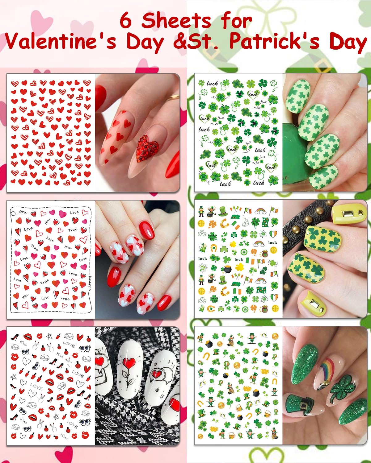 Winthrop 30 Sheets 7 Holiday Nail Art Stickers – Year‑Round DIY Nail Decals