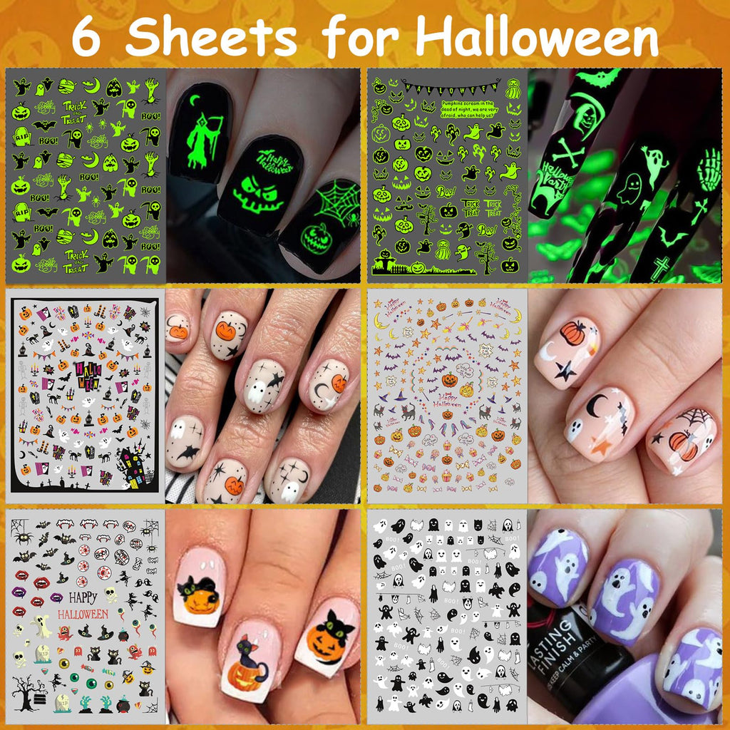 Winthrop 30 Sheets 7 Holiday Nail Art Stickers – Year‑Round DIY Nail Decals