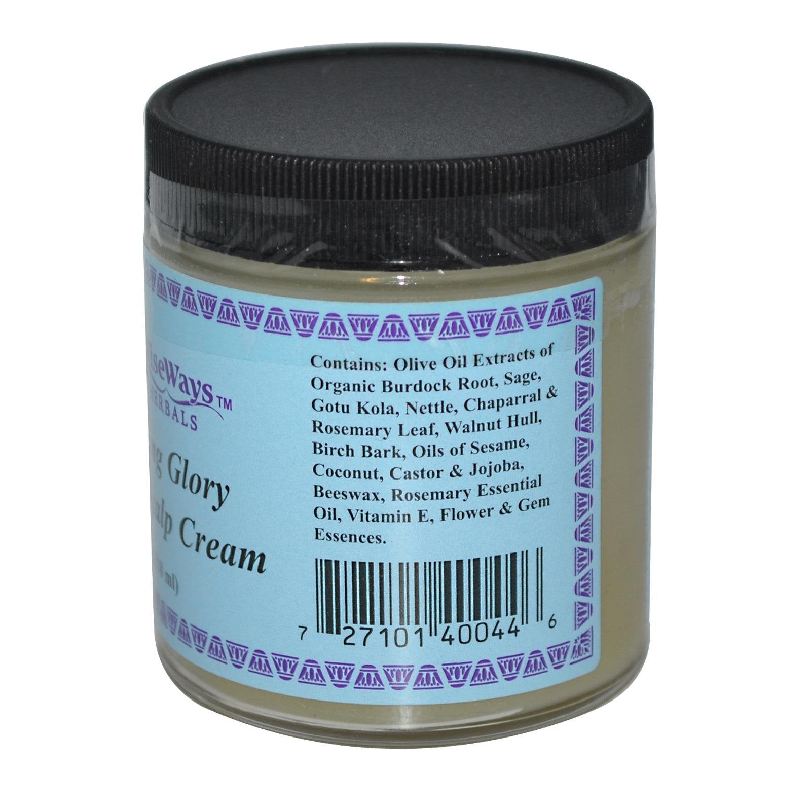 Wise Ways Herbals Crowning Glory Hair Cream - 4 oz | Natural Hair Moisturizer