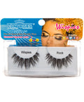 Victorus Wispies Rock Black False Eyelashes for Dramatic, Feathered Volume & Reusable Glamour (1 Pair)