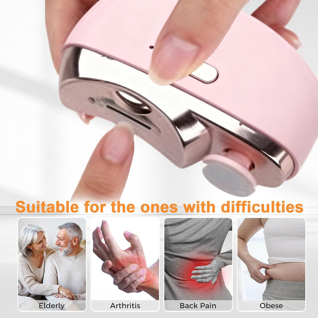 Witpiny Easyclip Smart Nail Clipper – 3-in-1 LED Nail Care (Pink)