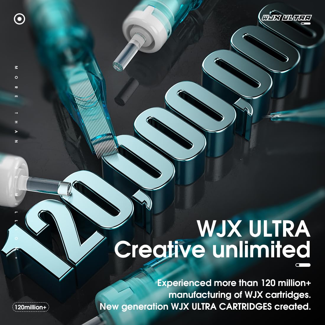 WJX Wjx Ultra Tattoo Needle Cartridge 1015RM – 20Pcs Round Magnum Bugpin for All Rotary & Pen Machines