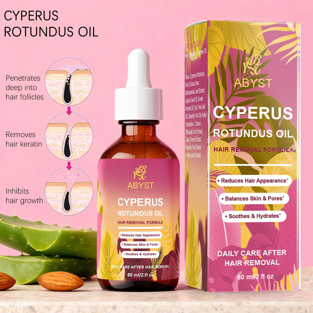 WOJJ Cyperus Rotundus Oil 60ml – Natural Hair Reduction with Jojoba & Rosehip