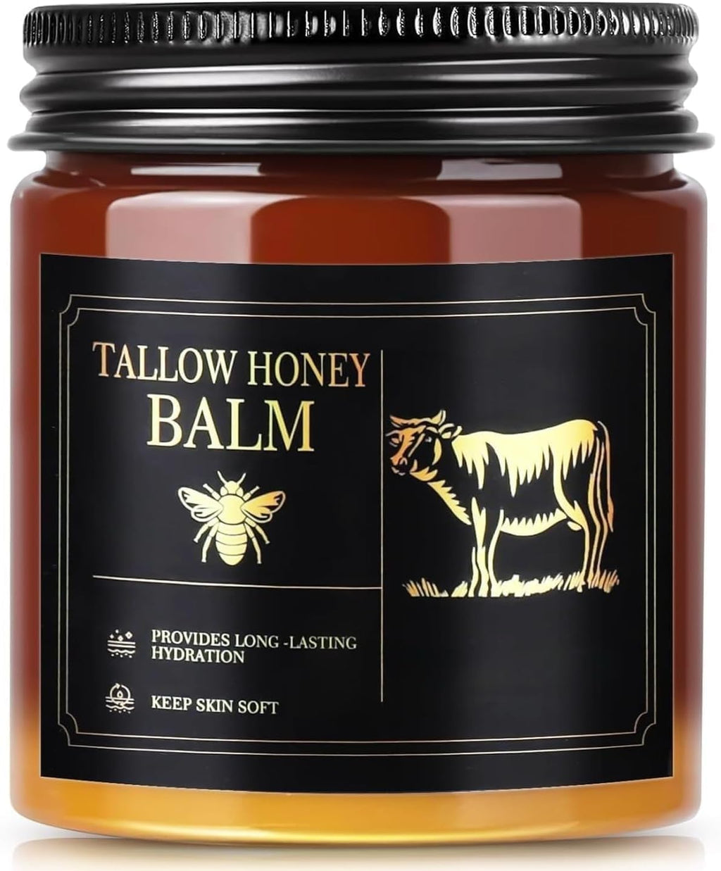 WOMEIKI Beef Tallow Moisturizer – Unscented Grass-Fed Face & Body Balm with Honey & Beeswax
