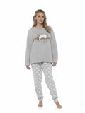 Daisy Dreamer Women's Sloth Teddy Fleece Pyjama Set Super Soft Warm Loungewear Cosy Winter