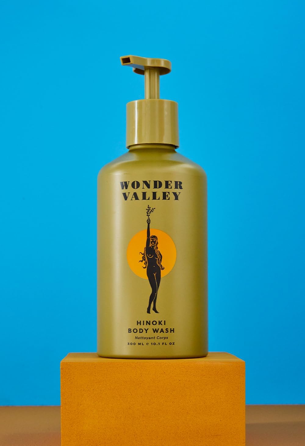 Wonder Valley Hinoki Body Wash – Hydrating, Microbiome-Friendly Cleanser for All Skin Types (10.1 fl oz / 300 ml)