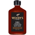 Woody's 3-in-1 Shampoo, Conditioner & Body Wash for Men – Travel-Size 12 oz