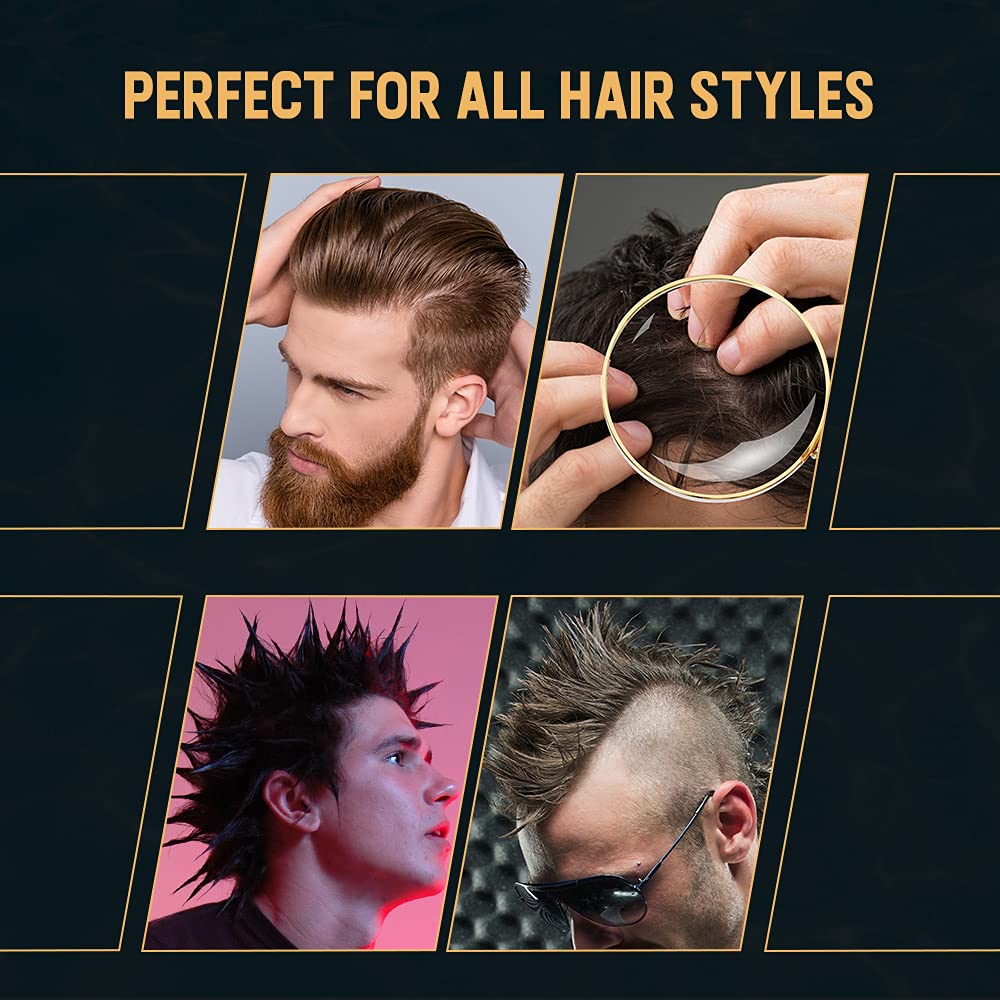 Woody's Wood Glue Extreme Styling Gel for Men – Extreme Hold, No Flake, Quick-Drying, All Hair Types (4 oz)