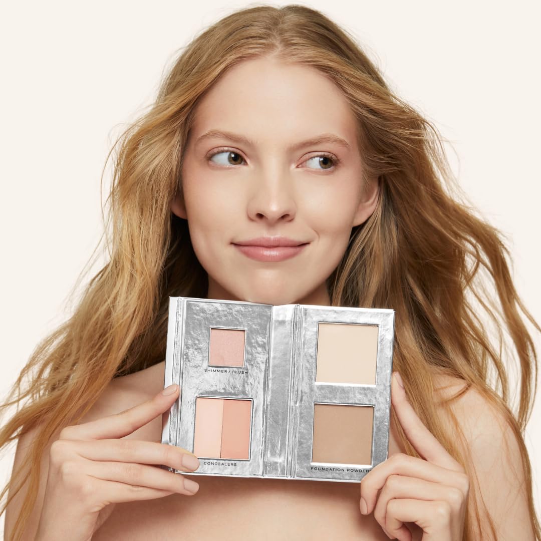 Woosh Fold Out Complexion (#1 Light) – Mineral Makeup Kit for Buildable Coverage