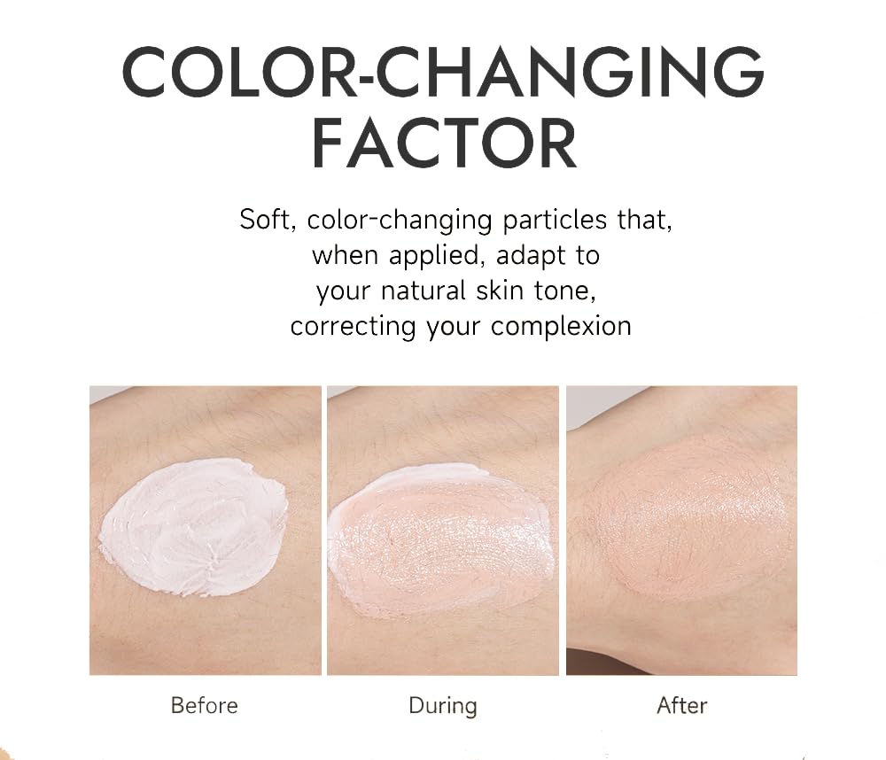 WOPPOE CC Cream for Mature Skin – SPF 43, Self-Adjusting Tone, Intense Moisture, Conceals Pigmentation