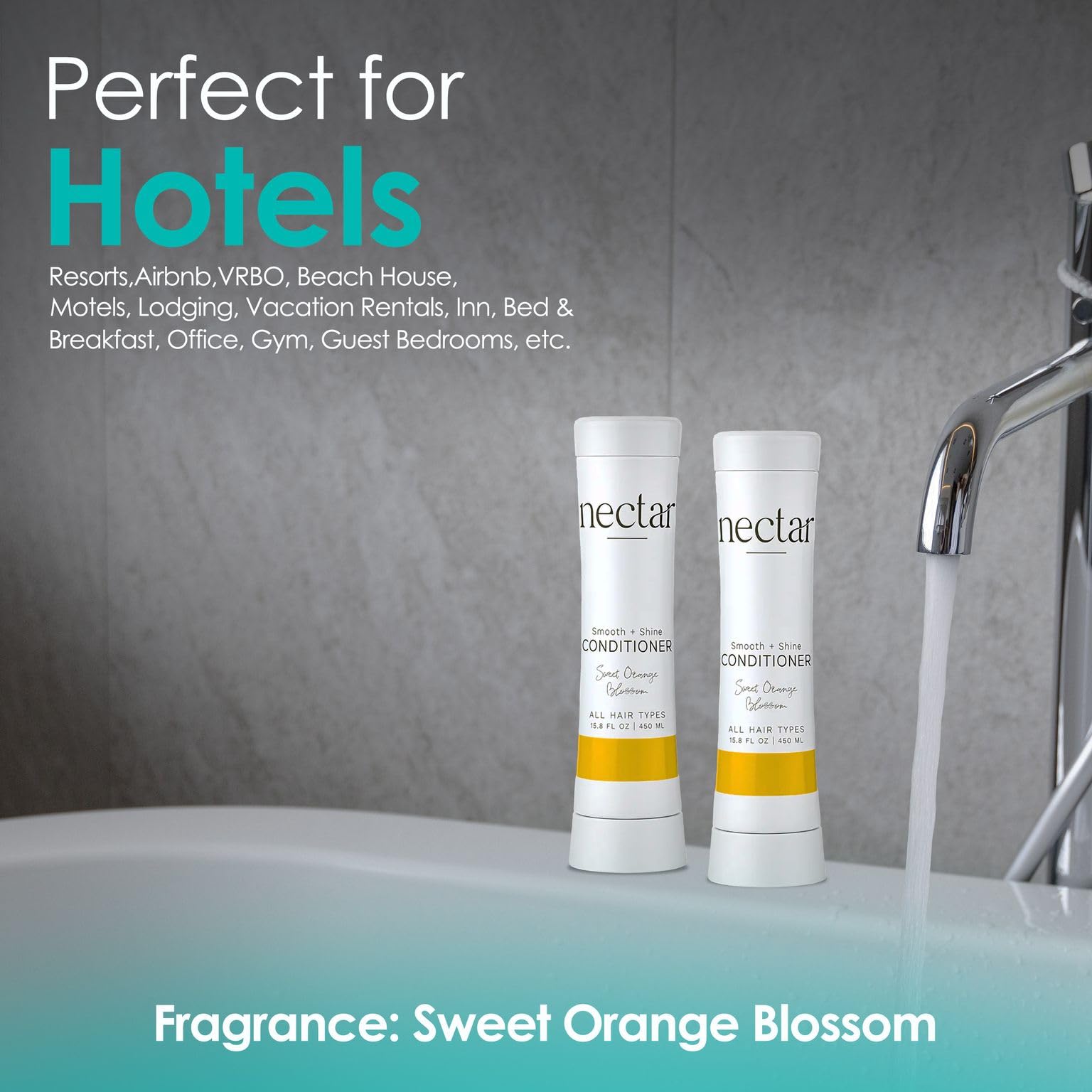 World Amenities Nectar Squeeze Cartridge Conditioner – Squeeze Bottle Hair Conditioner for Dry Hair