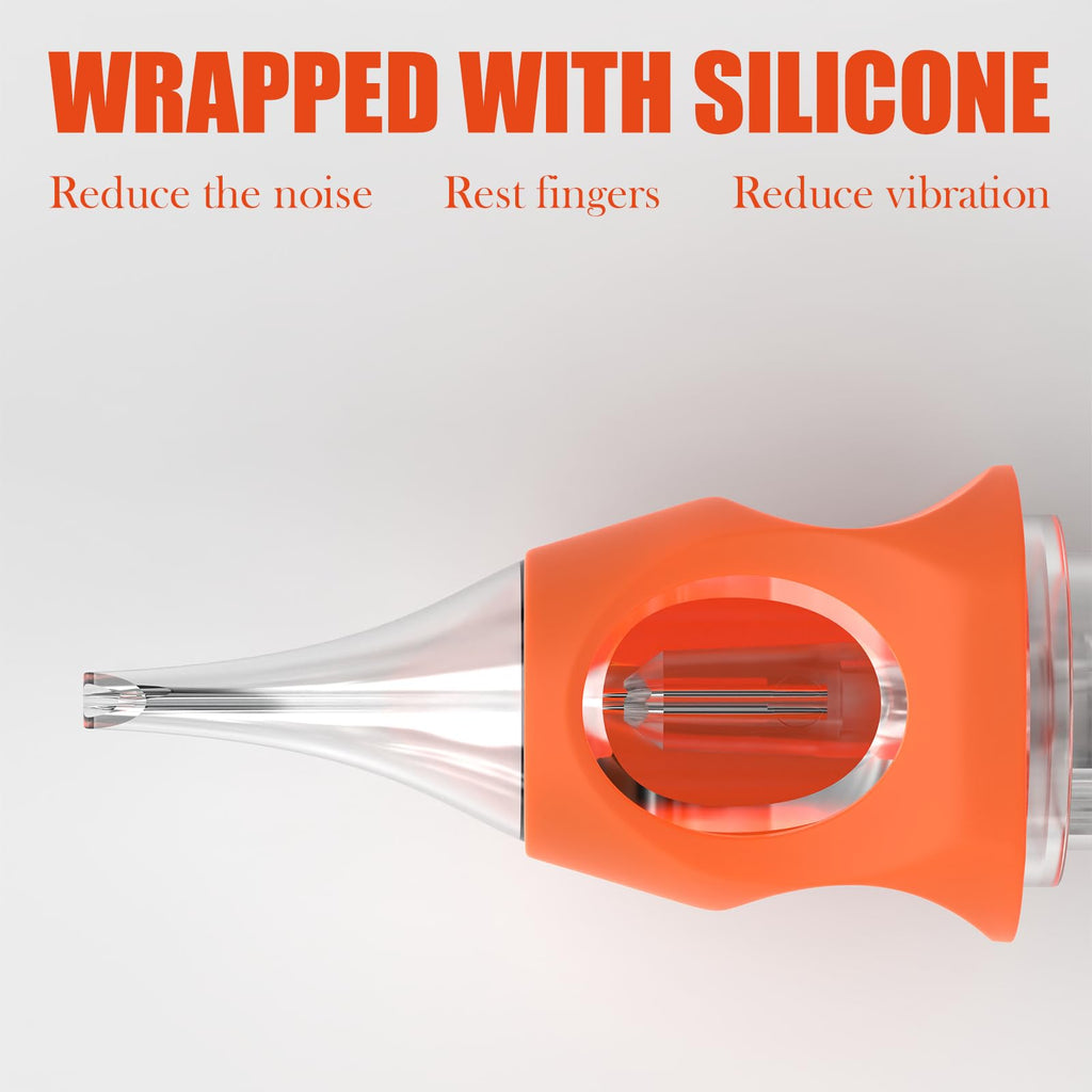 Wormhole Tattoo Cartridge Needles 1205RS – 20Pcs Round Shader, Disposable