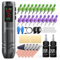 Wormhole Tattoo Gun Kit: Wireless 1600mAh Battery, 20 Needles, Xtreme Ink, Smart Pen